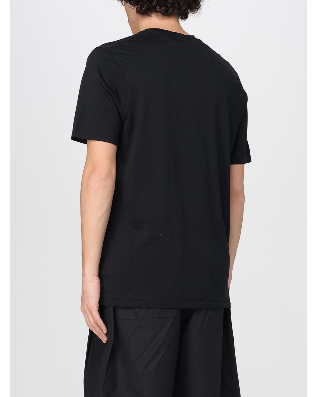 Laneus Black T-Shirt for men