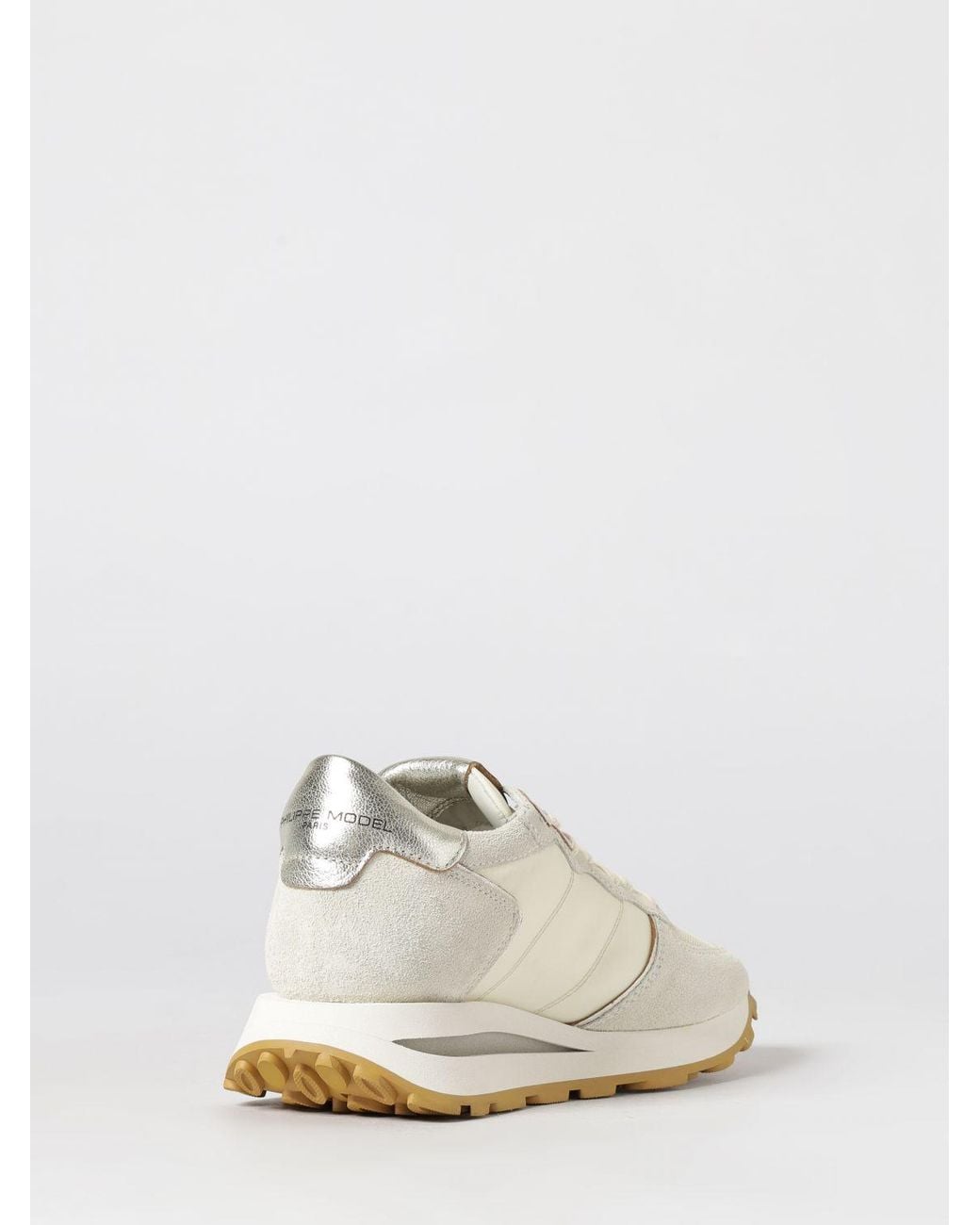 Philippe Model White Tropez Haute Suede Sneakers