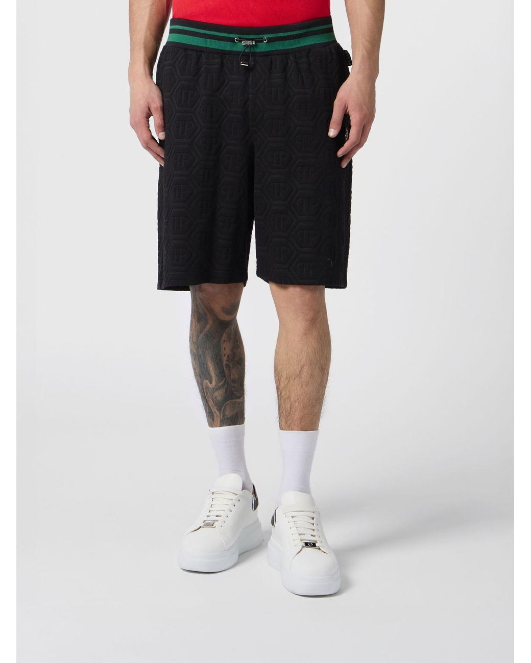 Philipp Plein Black Shorts for men