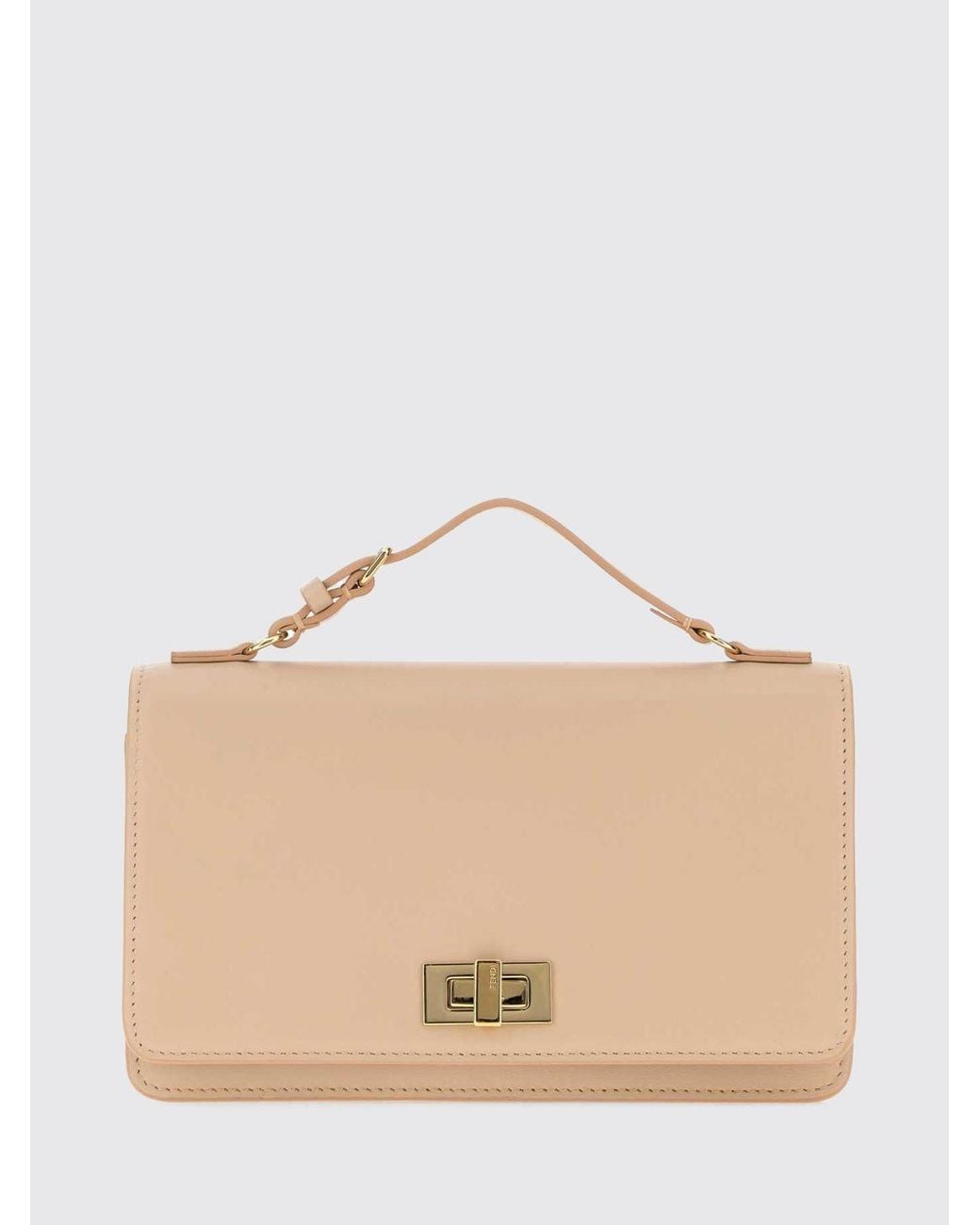Fendi Natural Peekaboo Wallet On Chain