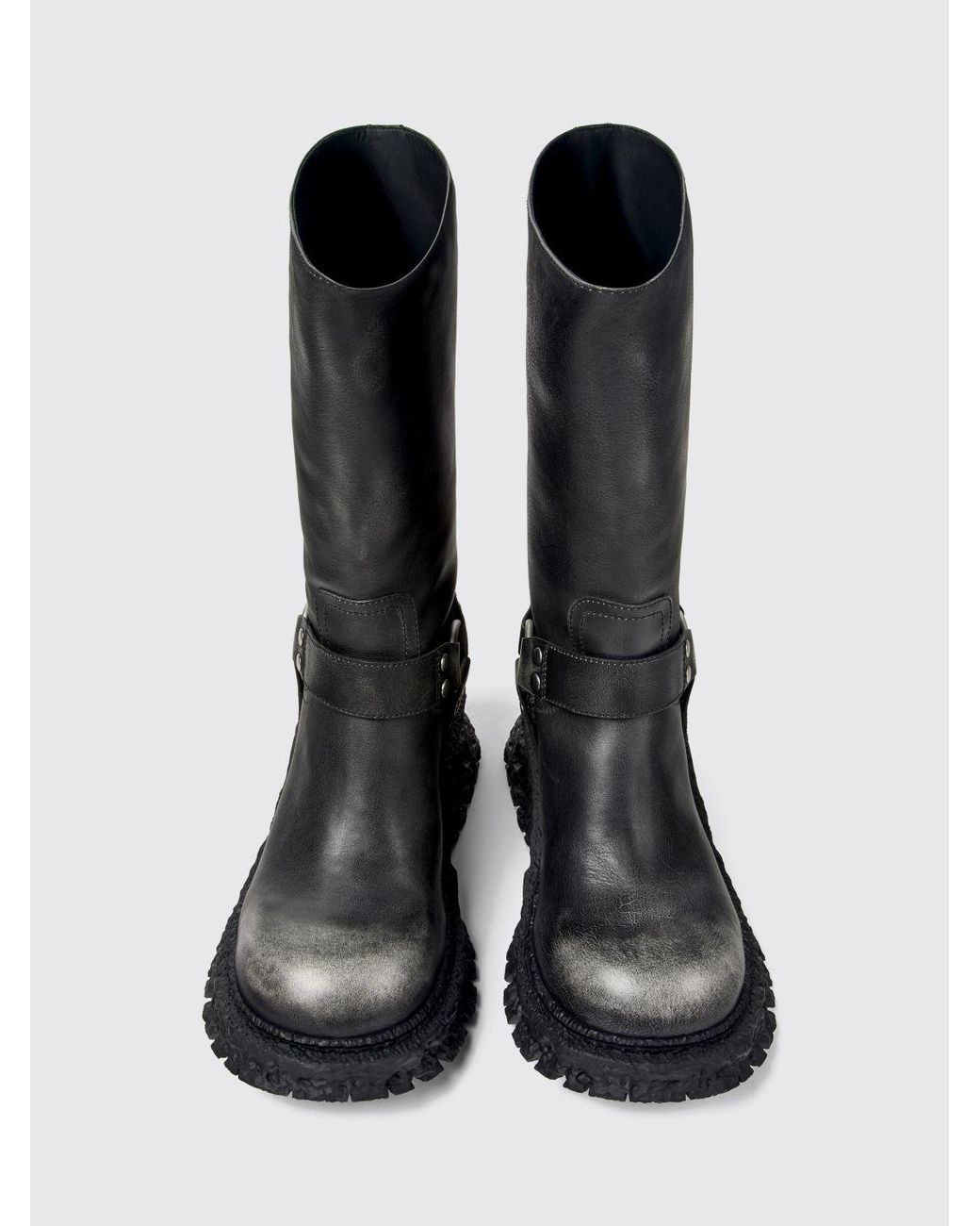 CAMPERLAB Black Terroso Mid-Calf Biker Boots for men