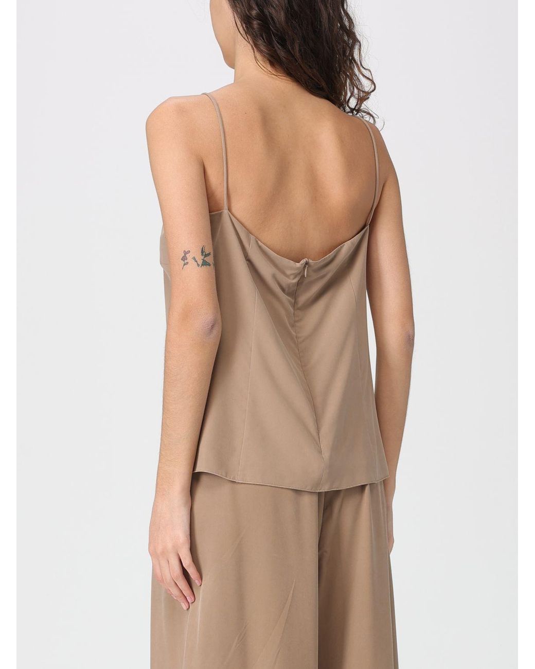 Max Mara Natural Basic Satin Top