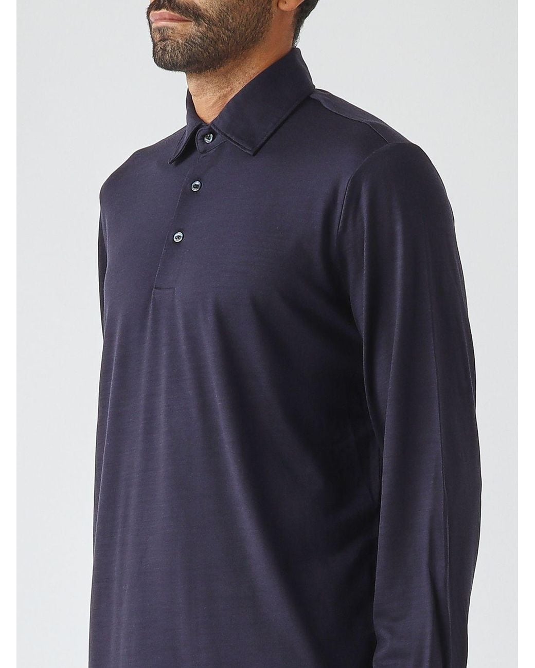 Herno Blue Polo Shirt for men