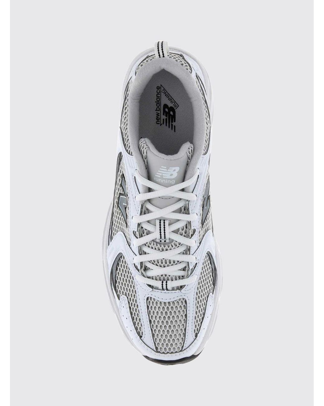 New Balance White 530 Faux Leather And Mesh Trainers With Abzorb Midsole for men