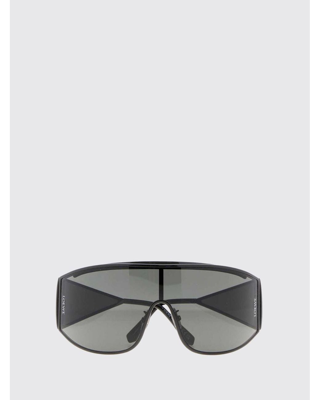 Loewe Gray Metal Mask Sunglasses With Adjustable Nose Pads for men