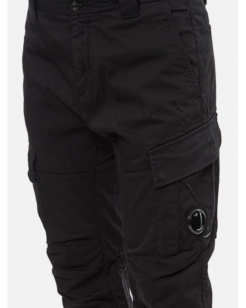 C P Company Black Trousers for men