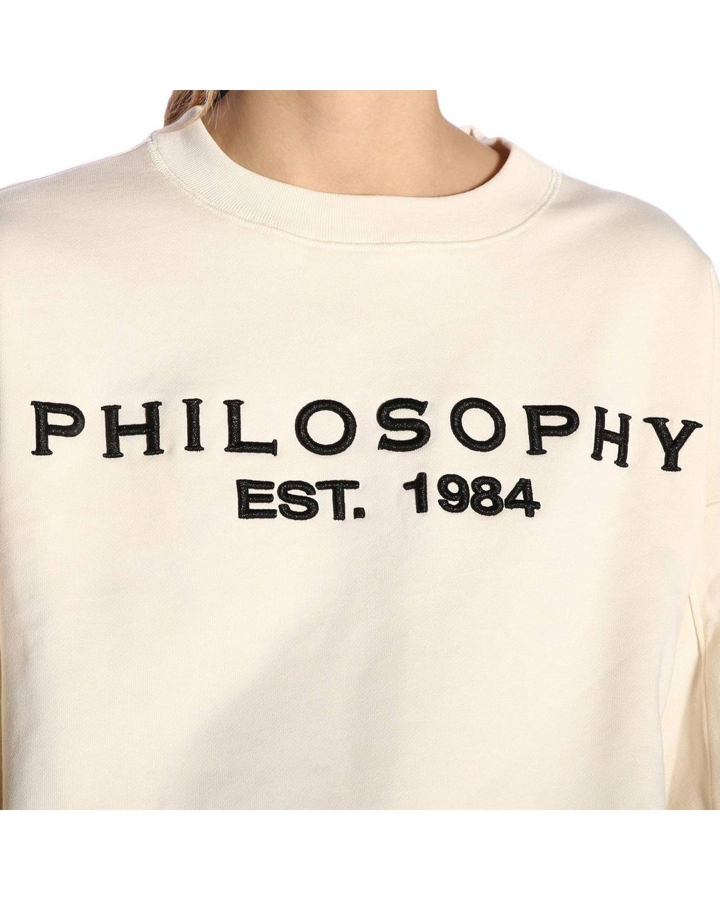 Philosophy Di Lorenzo Serafini Cotton Philosophy Est. 1984 Sweatshirt | Lyst