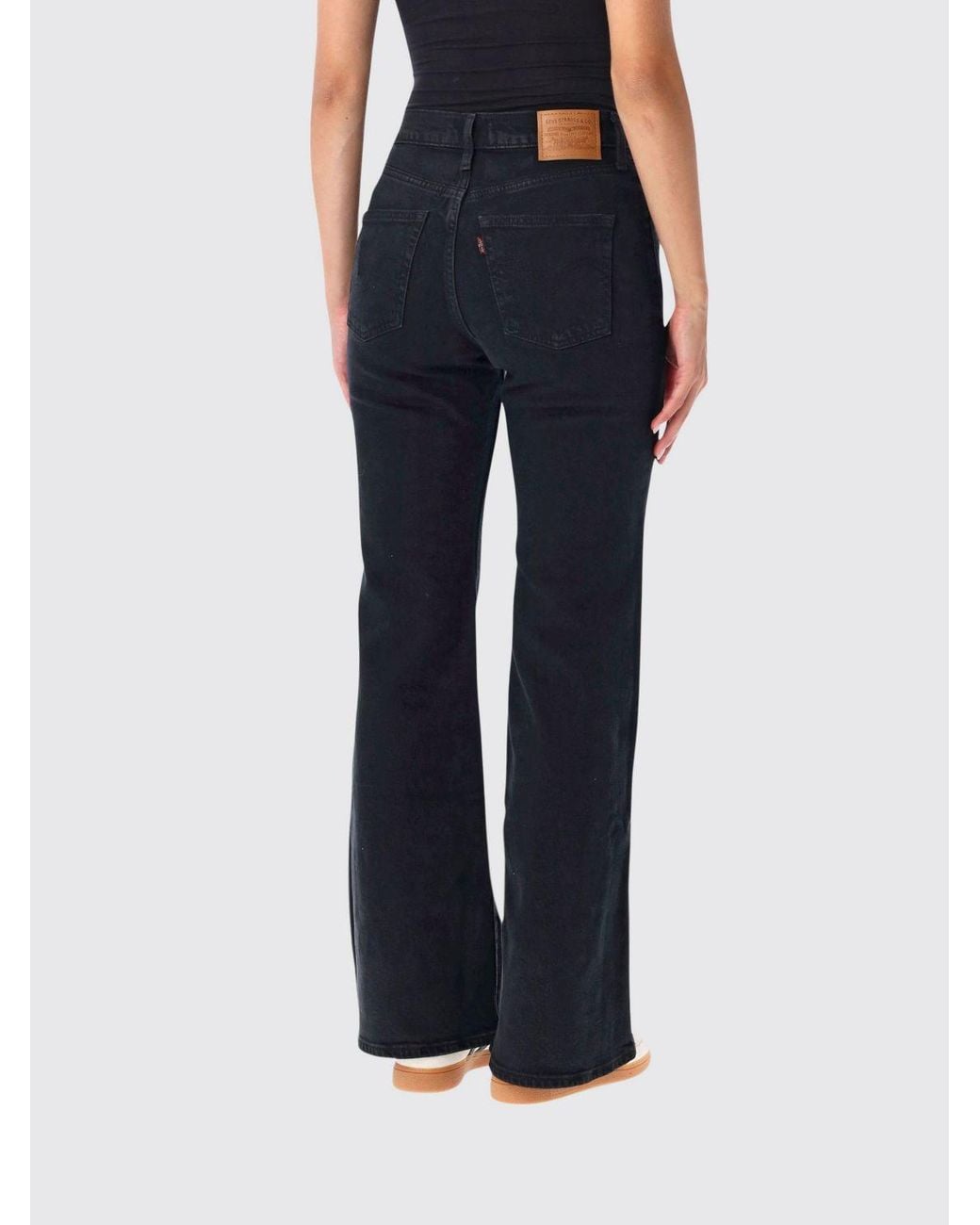 Levi's Blue Ribcage High-Waisted Flared Jeans