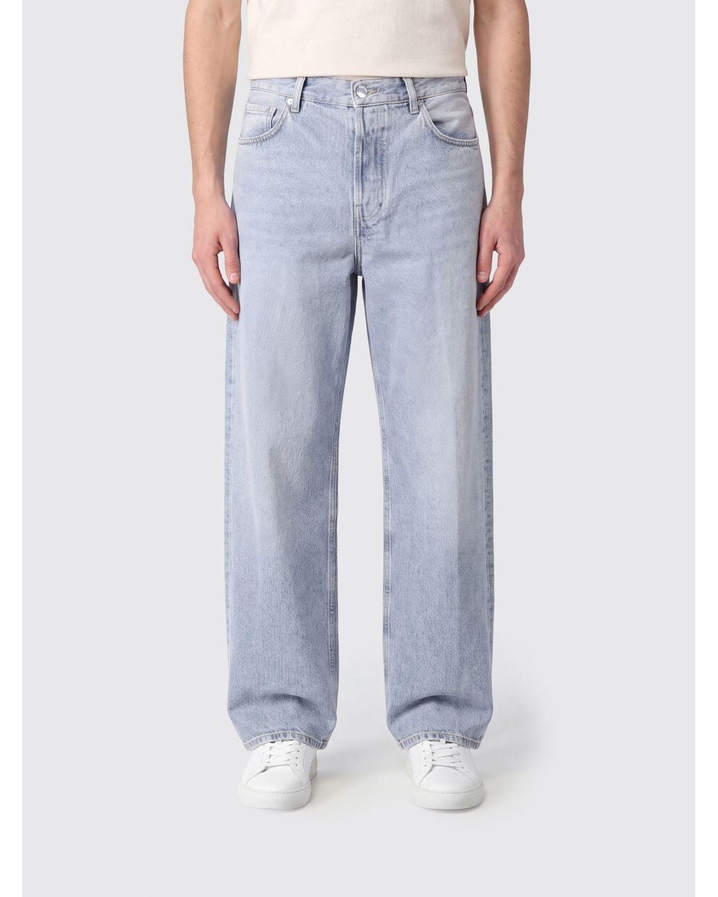 Haikure Blue Wide Leg Jeans for men