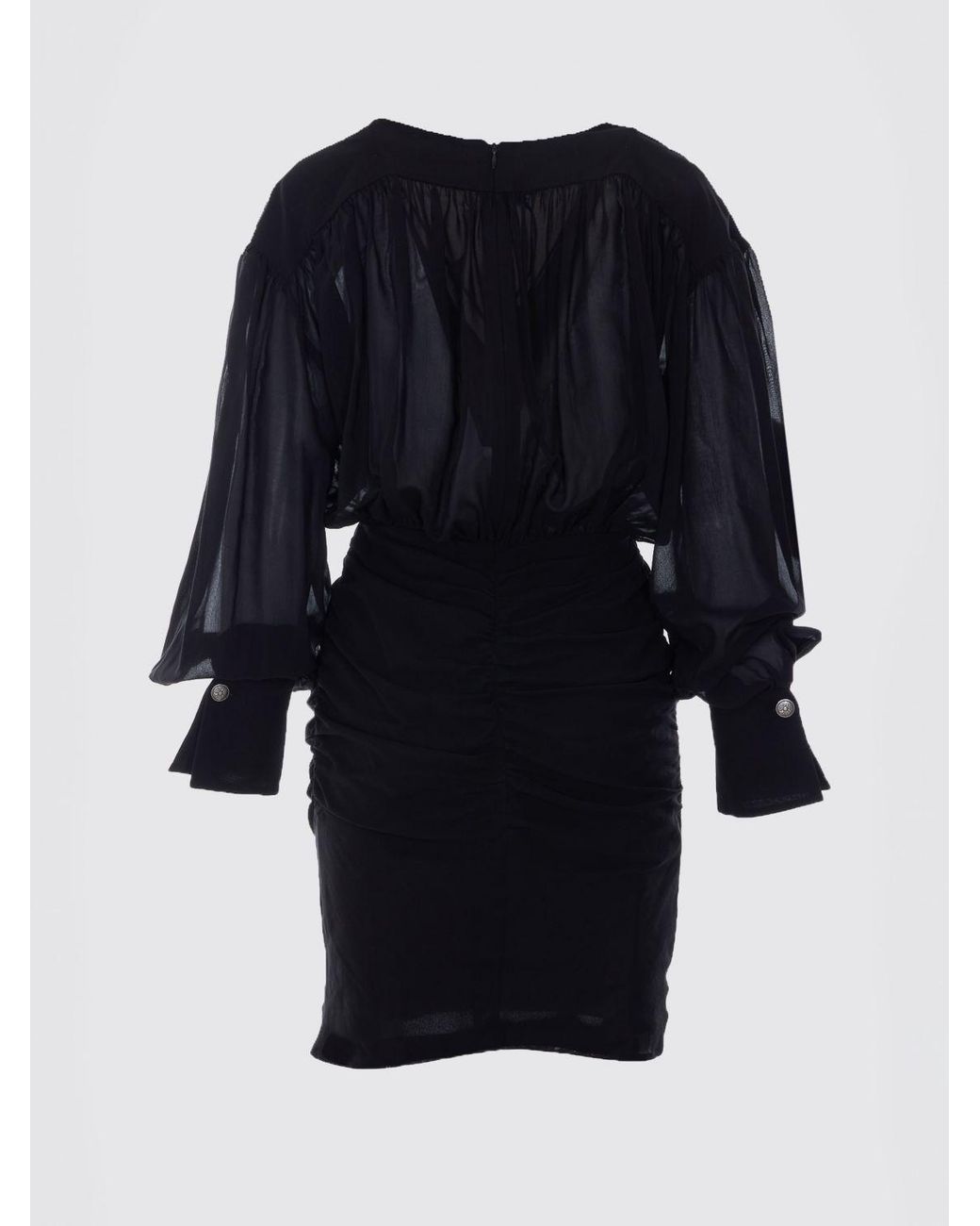 Pinko Black Viscose Blend Mini Dress