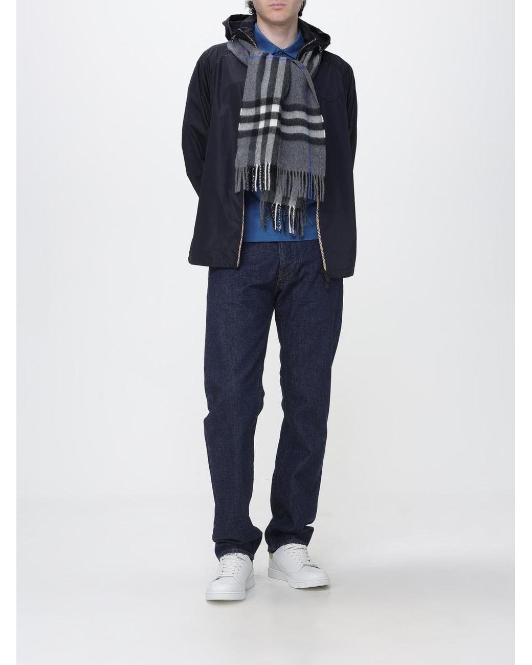 Sciarpa di Burberry in Gray da Uomo