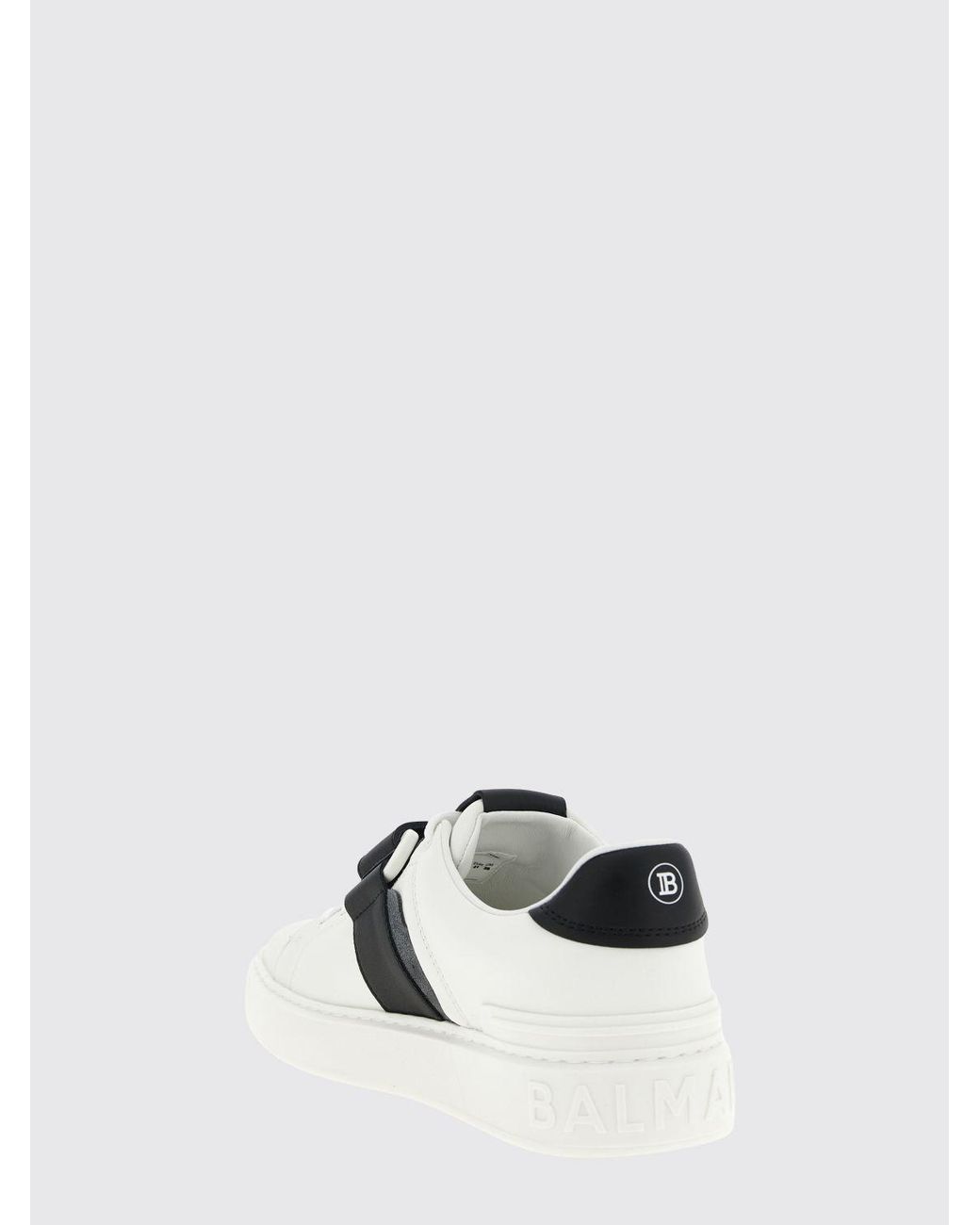 Balmain White 'B-Court' Sneakers for men