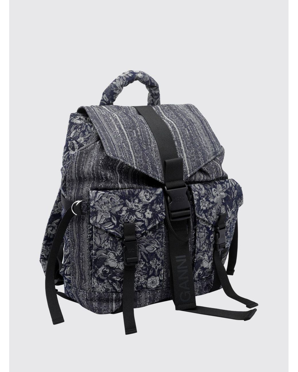 Ganni Gray Backpack