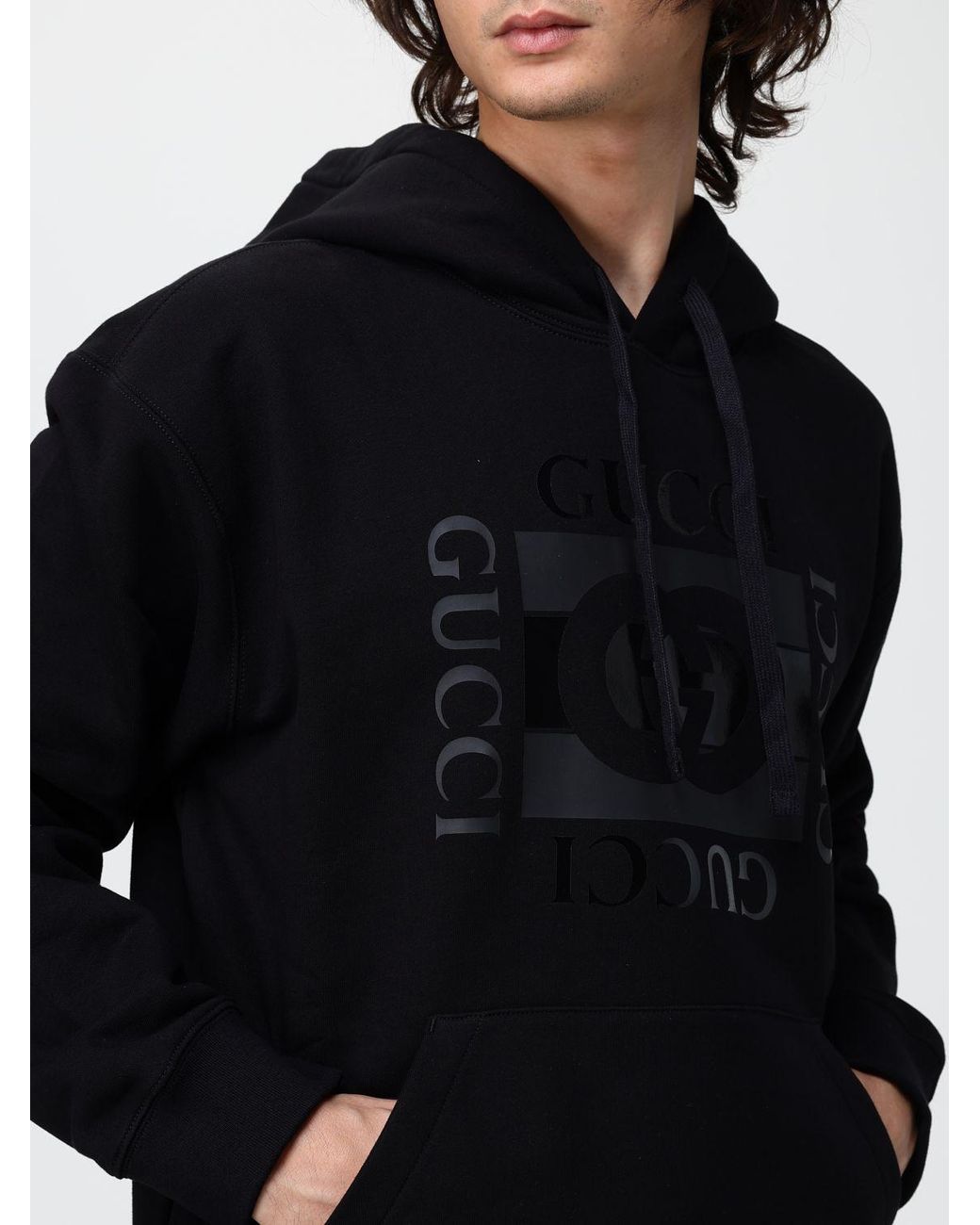 Sudadera Hombre Gucci de hombre de color Black