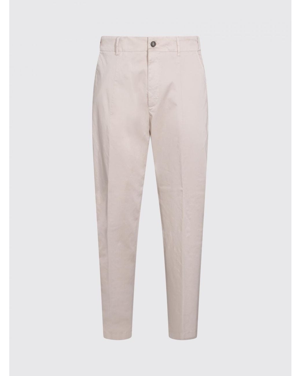 Eleventy Natural Linen Blend Chino Trousers for men
