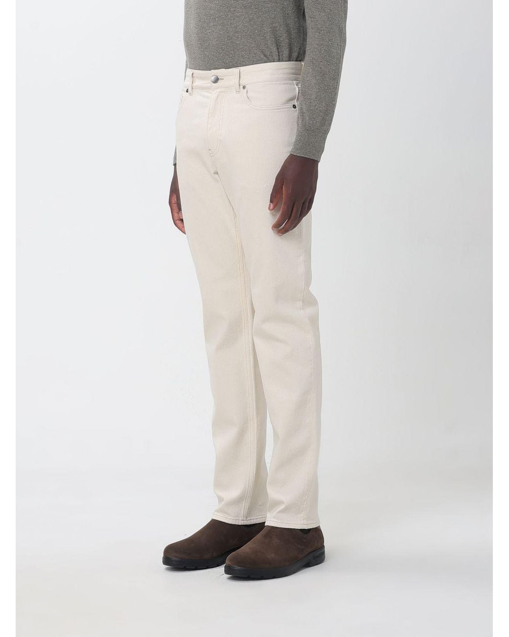 Agnona White Jeans for men