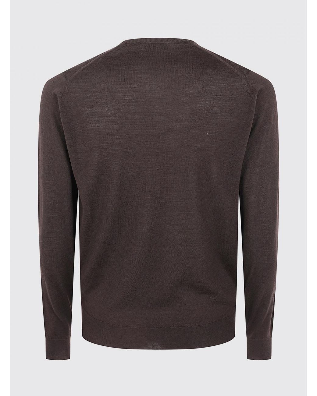 John Smedley Brown Crewneck Jumper for men