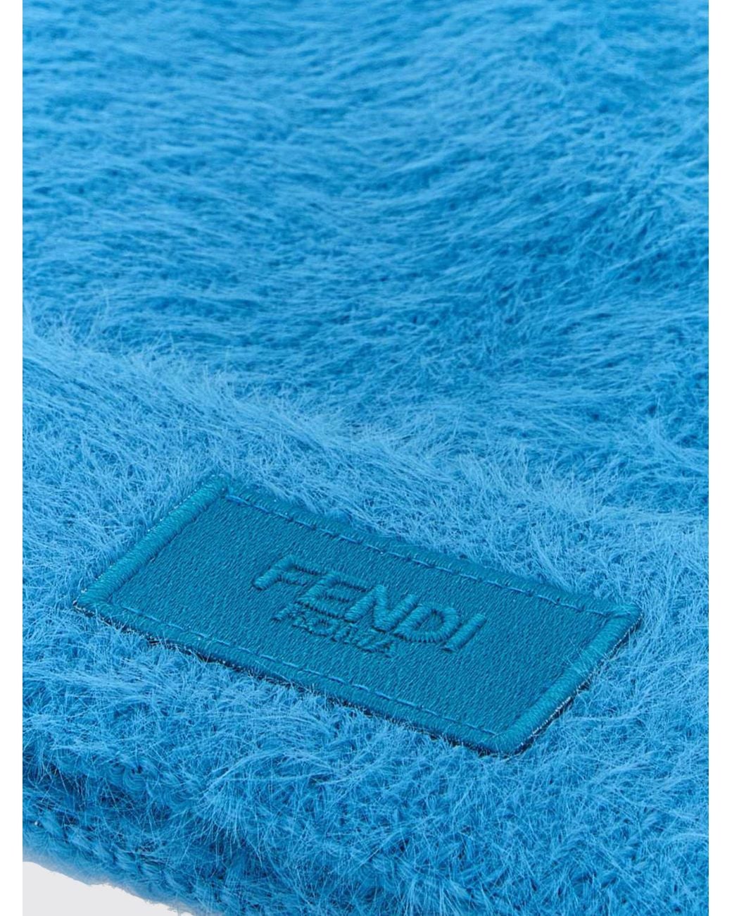 Sombrero De Tejido Peludo Fendi de hombre de color Blue