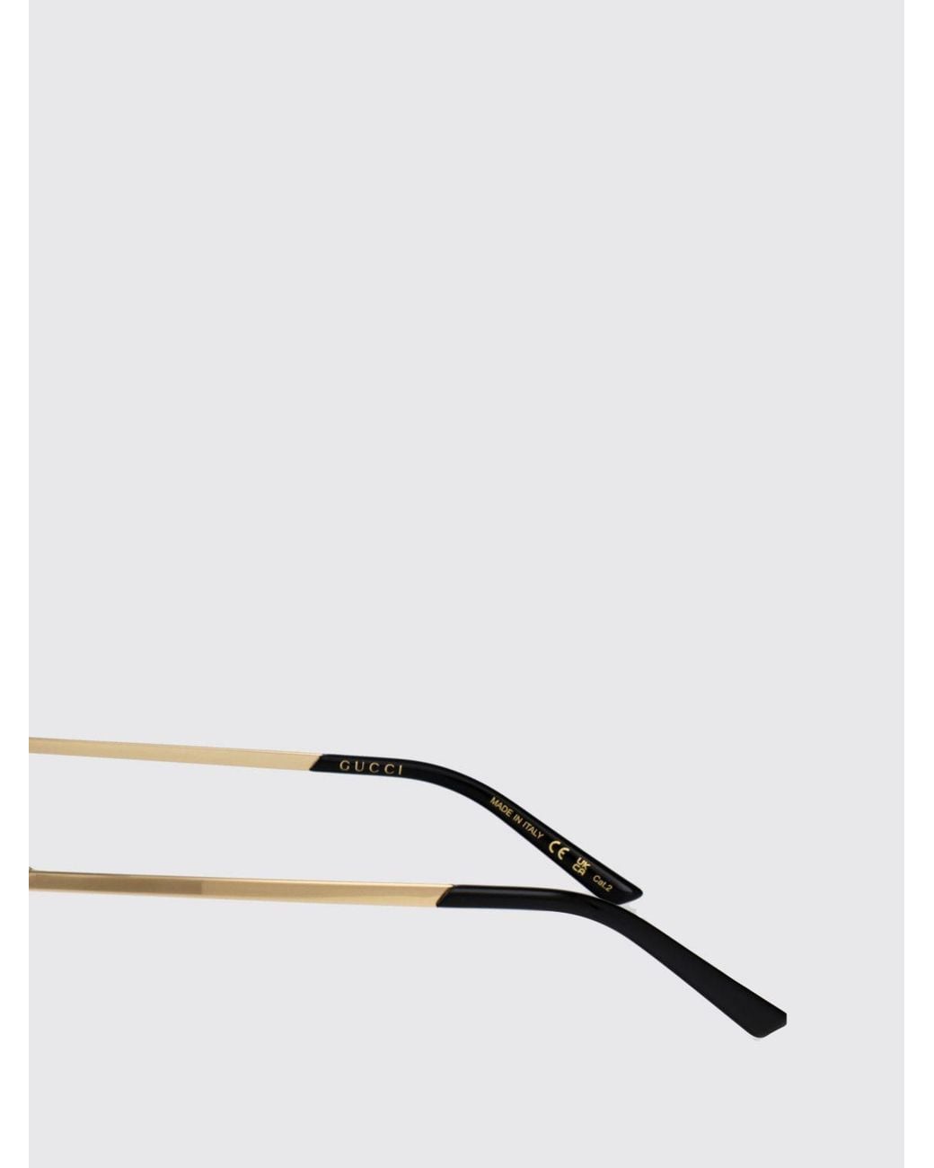 Gucci White Gg2046S Metal Sunglasses
