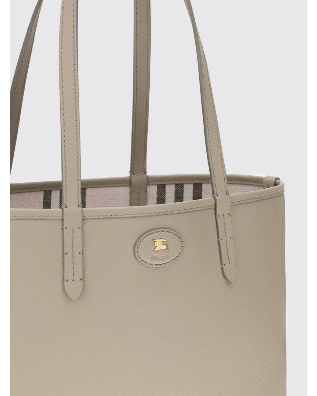 Burberry Natural Reversible Bloomsbury Leather Bag