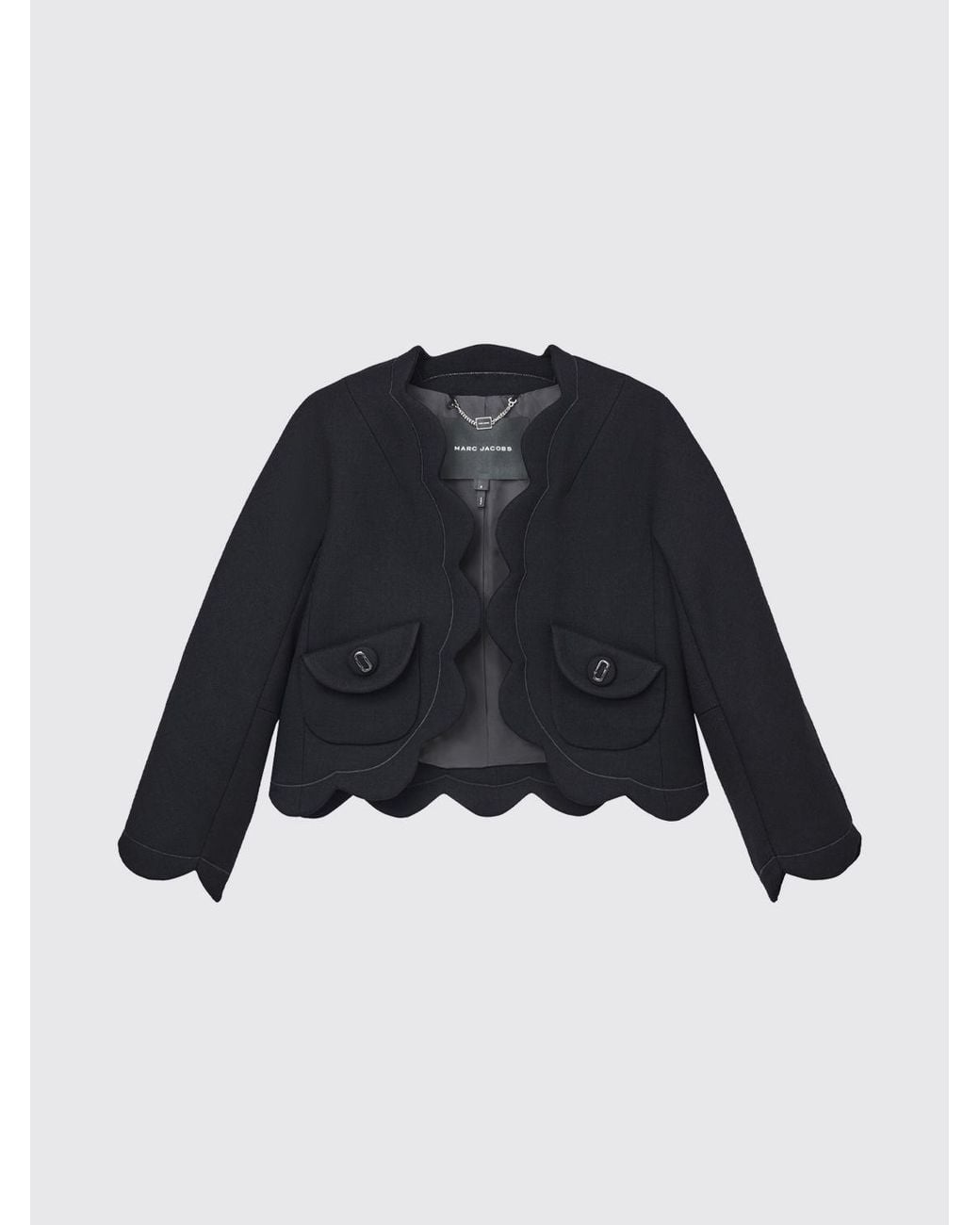Marc Jacobs Blue Cropped Single-Breasted Jacket