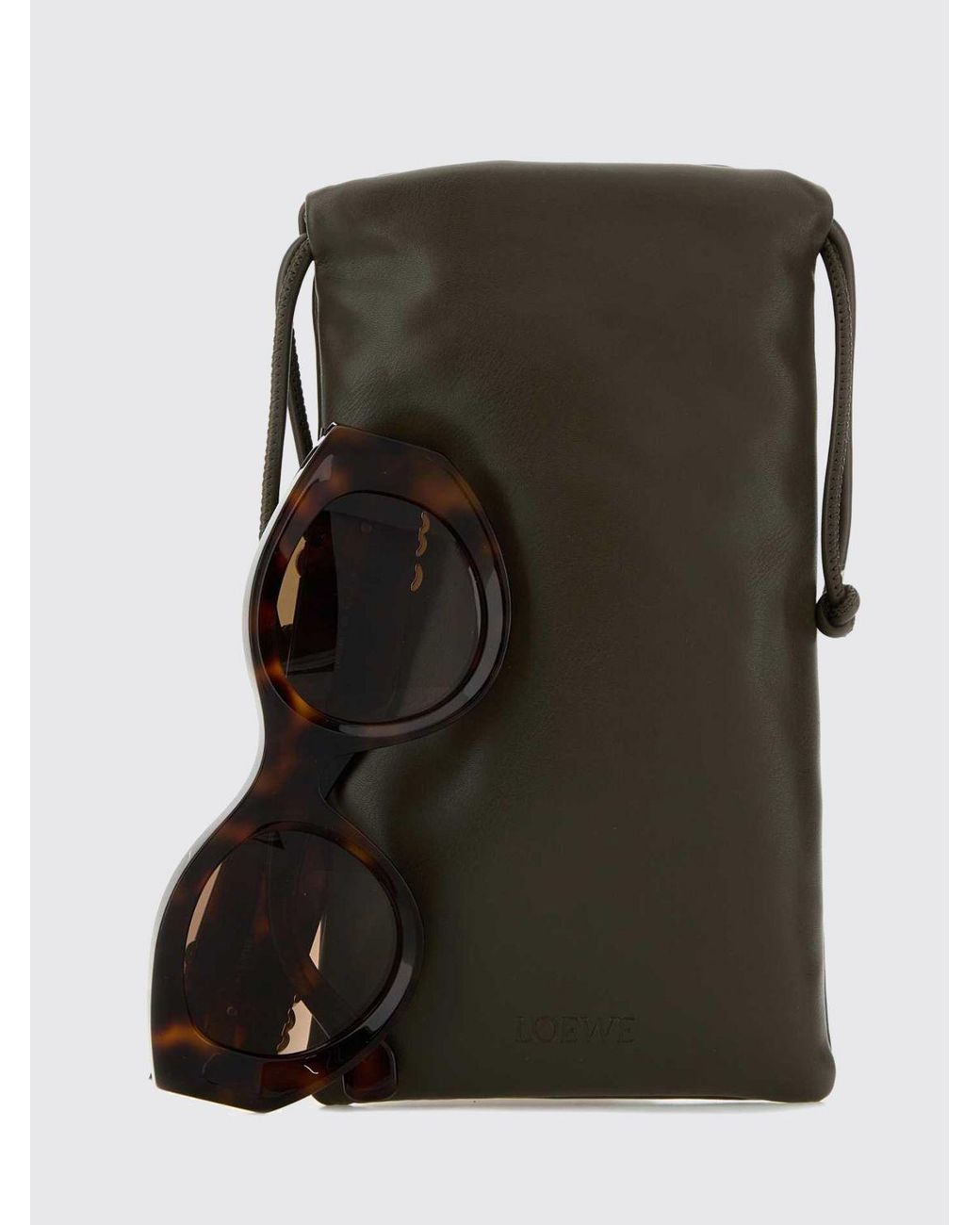 Loewe Brown Anagram Rounded Cat-Eye Sunglasses
