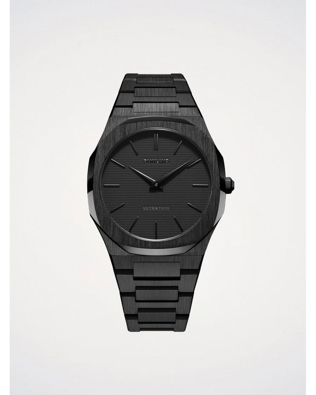 D1 Milano Black Ultra Thin Shadow 40 Mm Watch for men