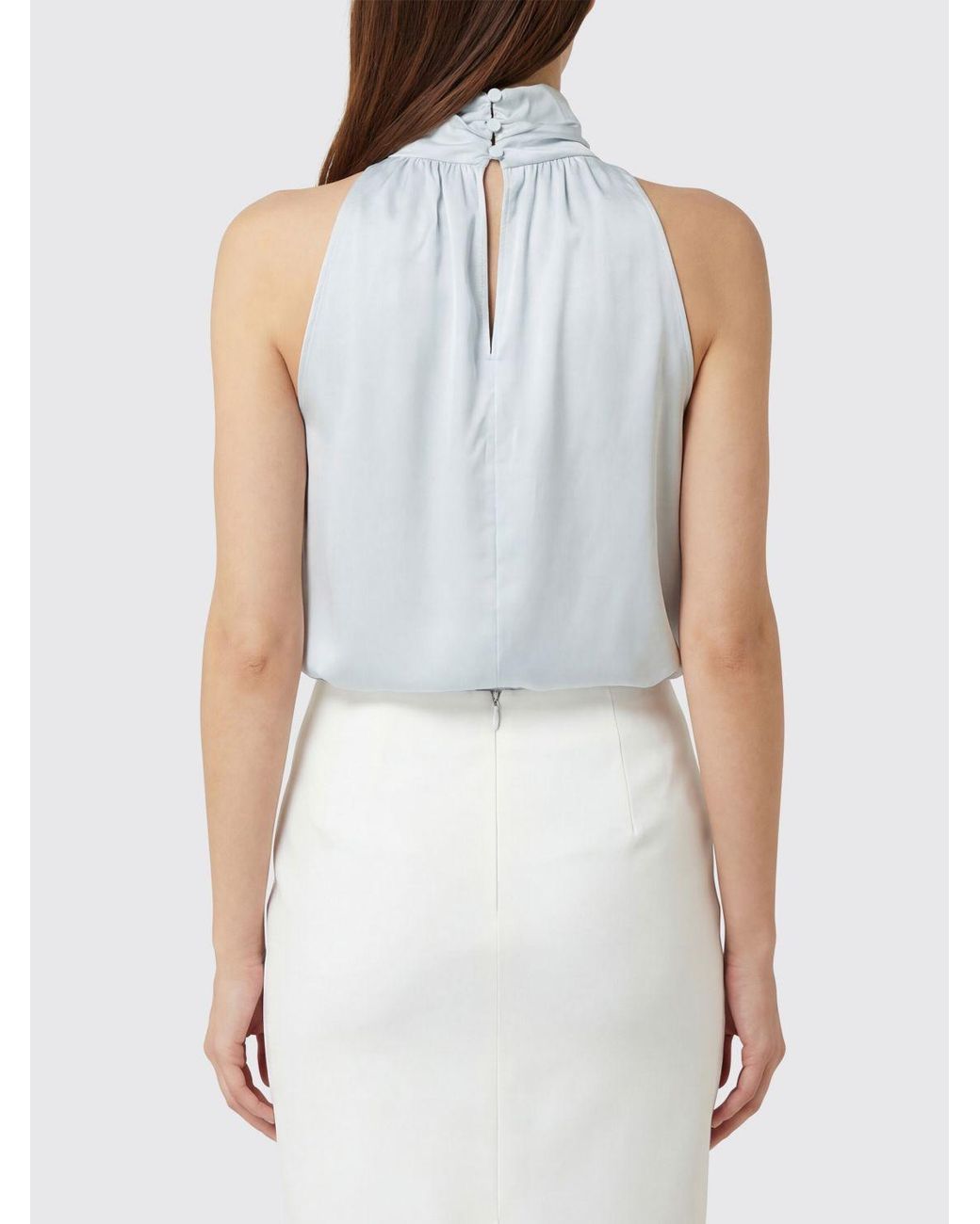 Anine Bing Blue Satin Top