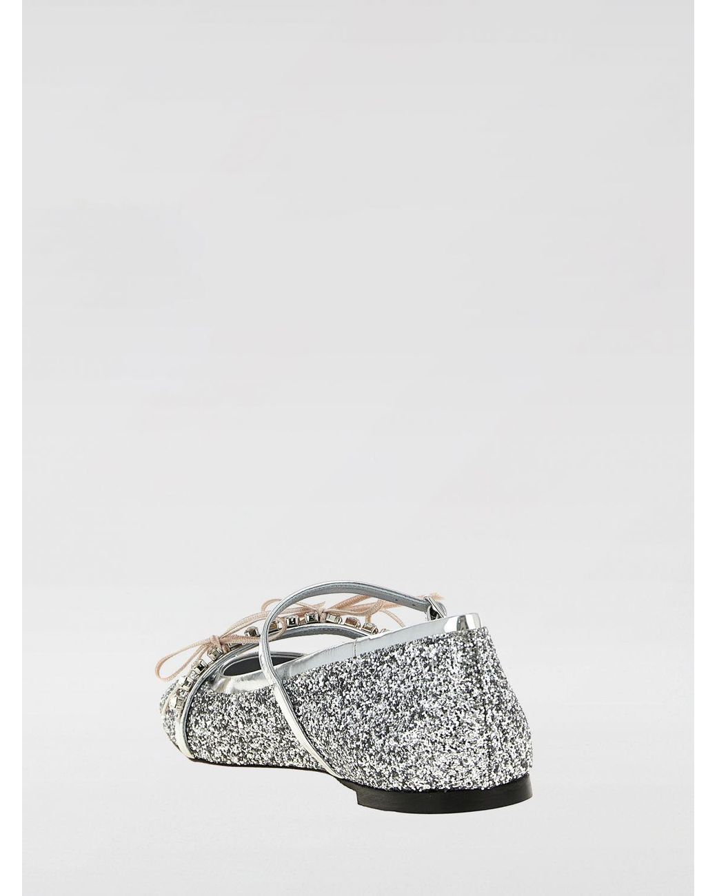 Jimmy Choo White 'Loli' Ballet Flats