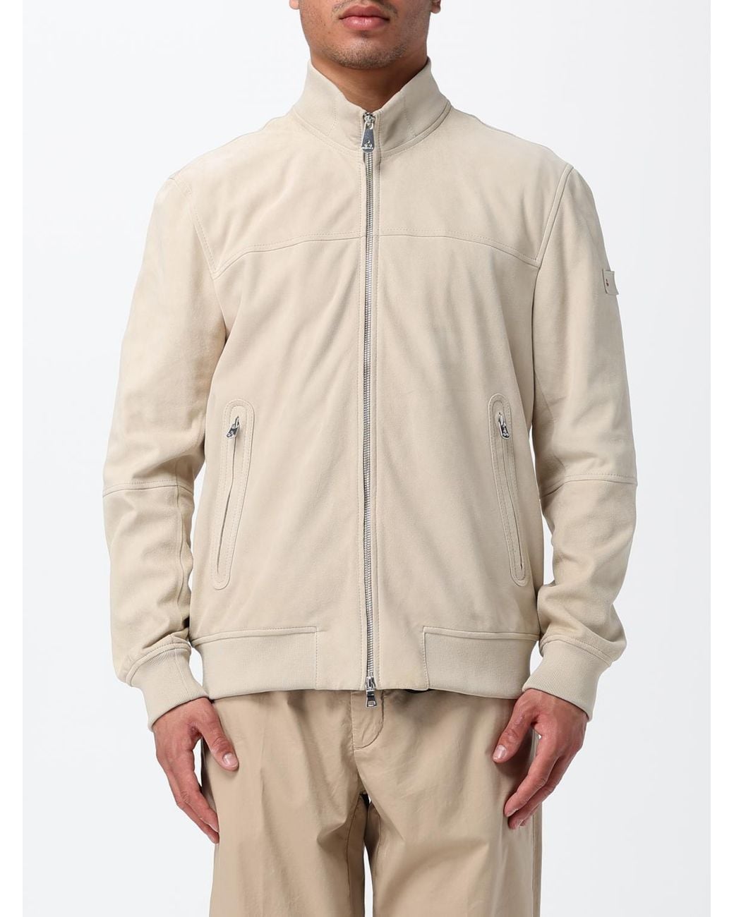 Peuterey Natural Suede Bomber for men