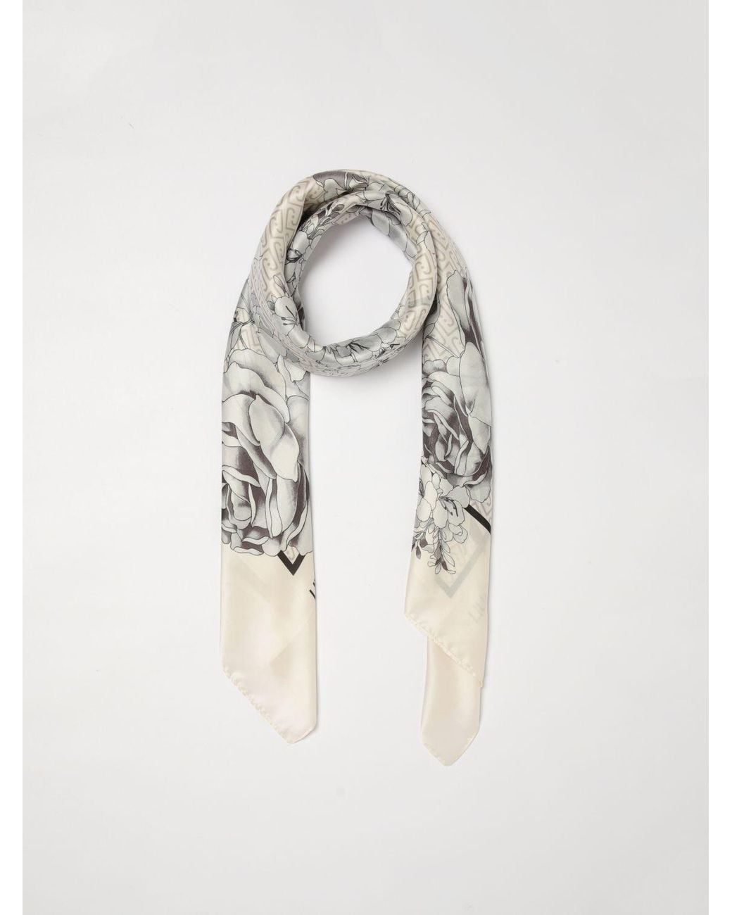 Liu Jo Natural Peony Printed Polyester Foulard
