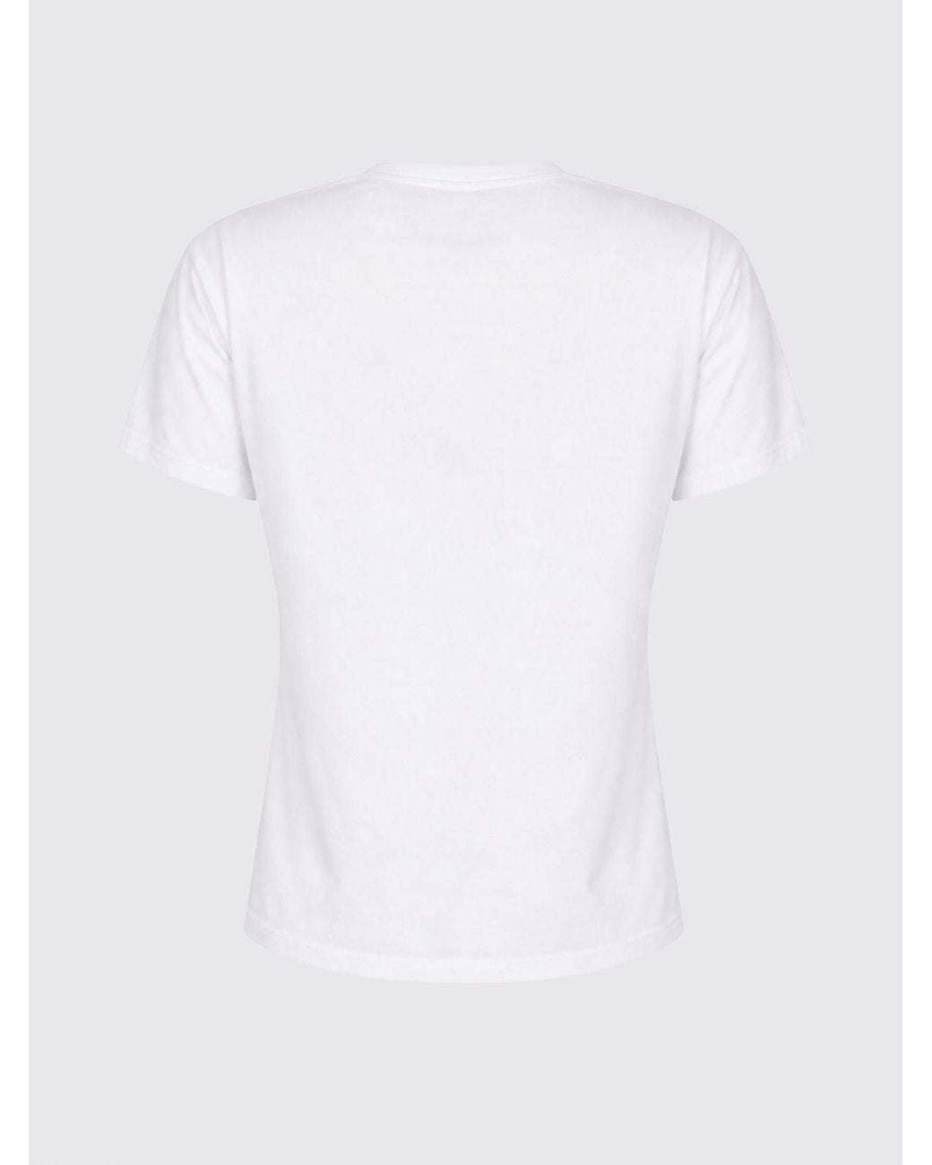 Mc2 Saint Barth White Crewneck Cotton T-Shirt With Graphic Print And Logo
