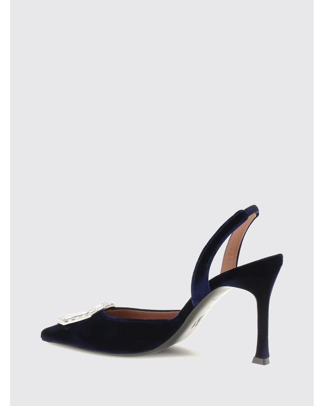 AMINA MUADDI Blue Heeled Sandal