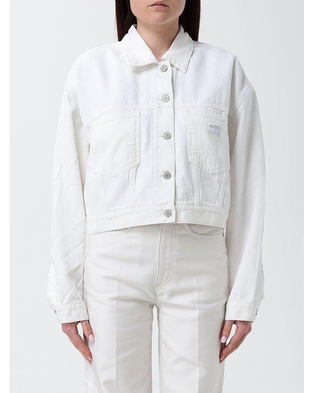 Tommy Hilfiger White Denim Jacket