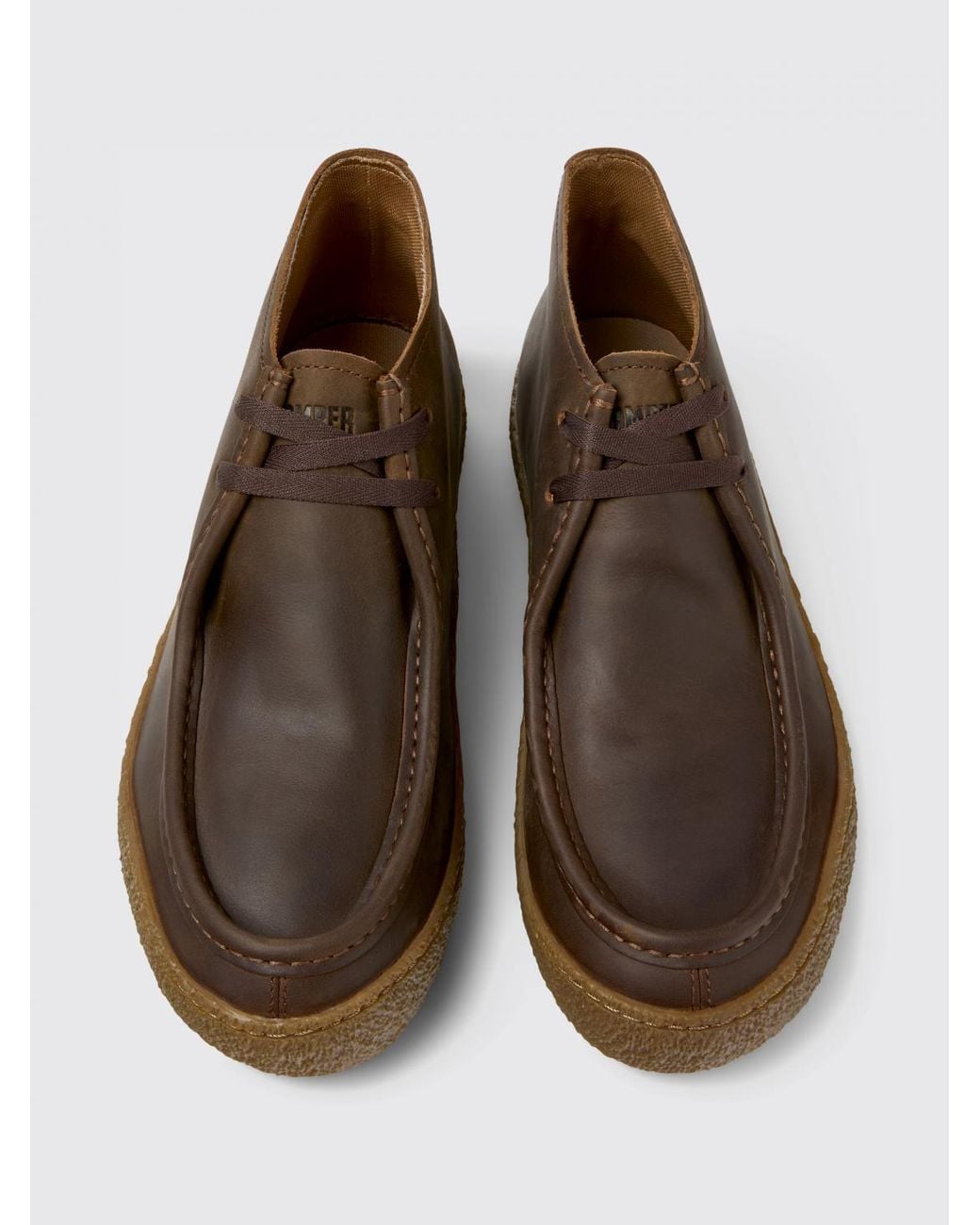 Camper Brown Peu Terreno Leather Ankle Boot for men