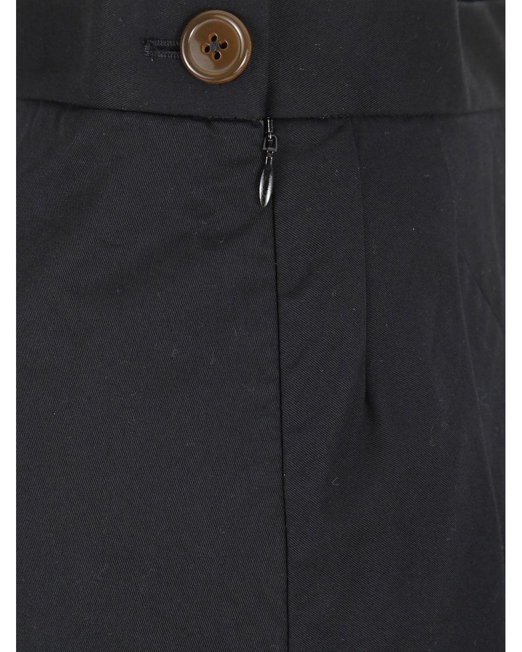 Vivienne Westwood Blue High-Waisted Asymmetrical Slim Fit Stretch-Cotton Mini Skirt
