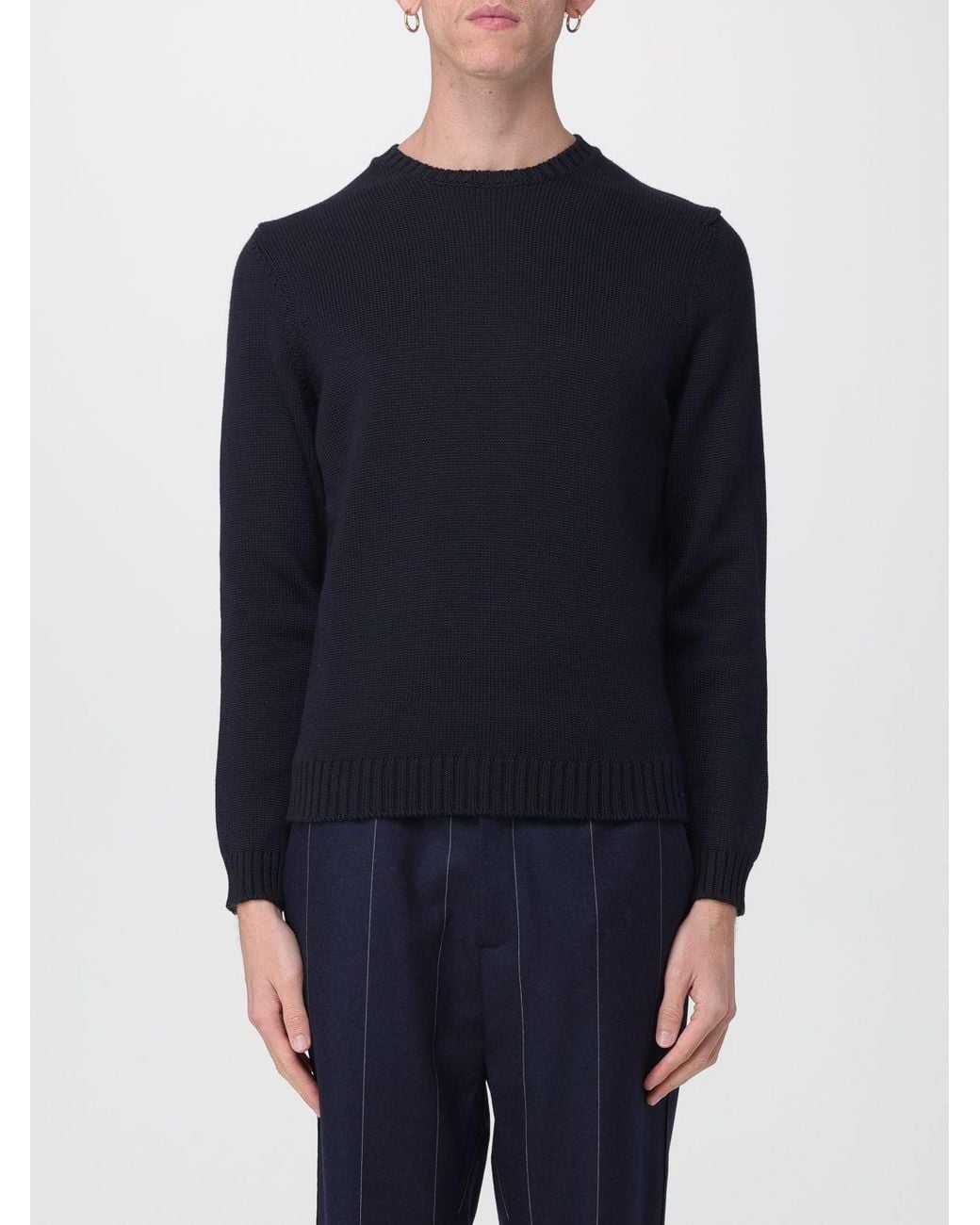 Zanone Blue Sweatshirt for men