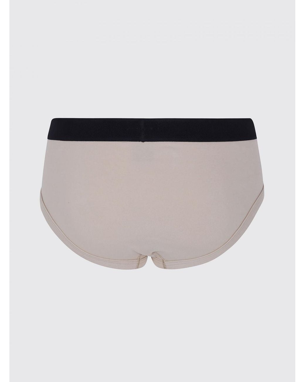 Tom Ford Black Contrast Logo Waistband Stretch-Cotton Briefs for men