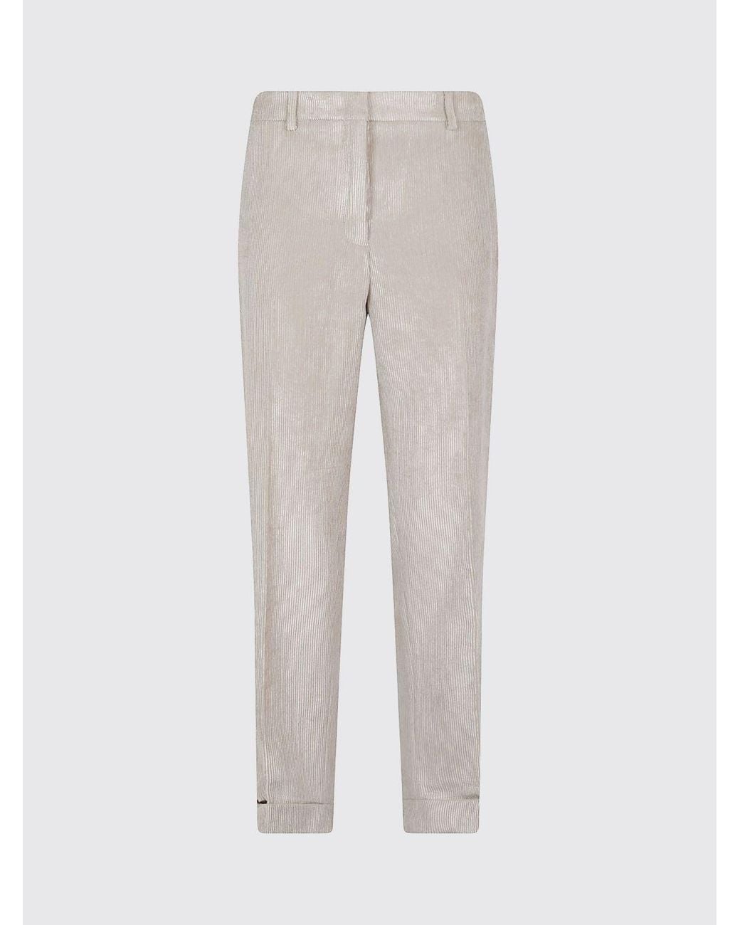 Incotex Natural Mid-Rise Slim Fit Corduroy Skinny Trousers