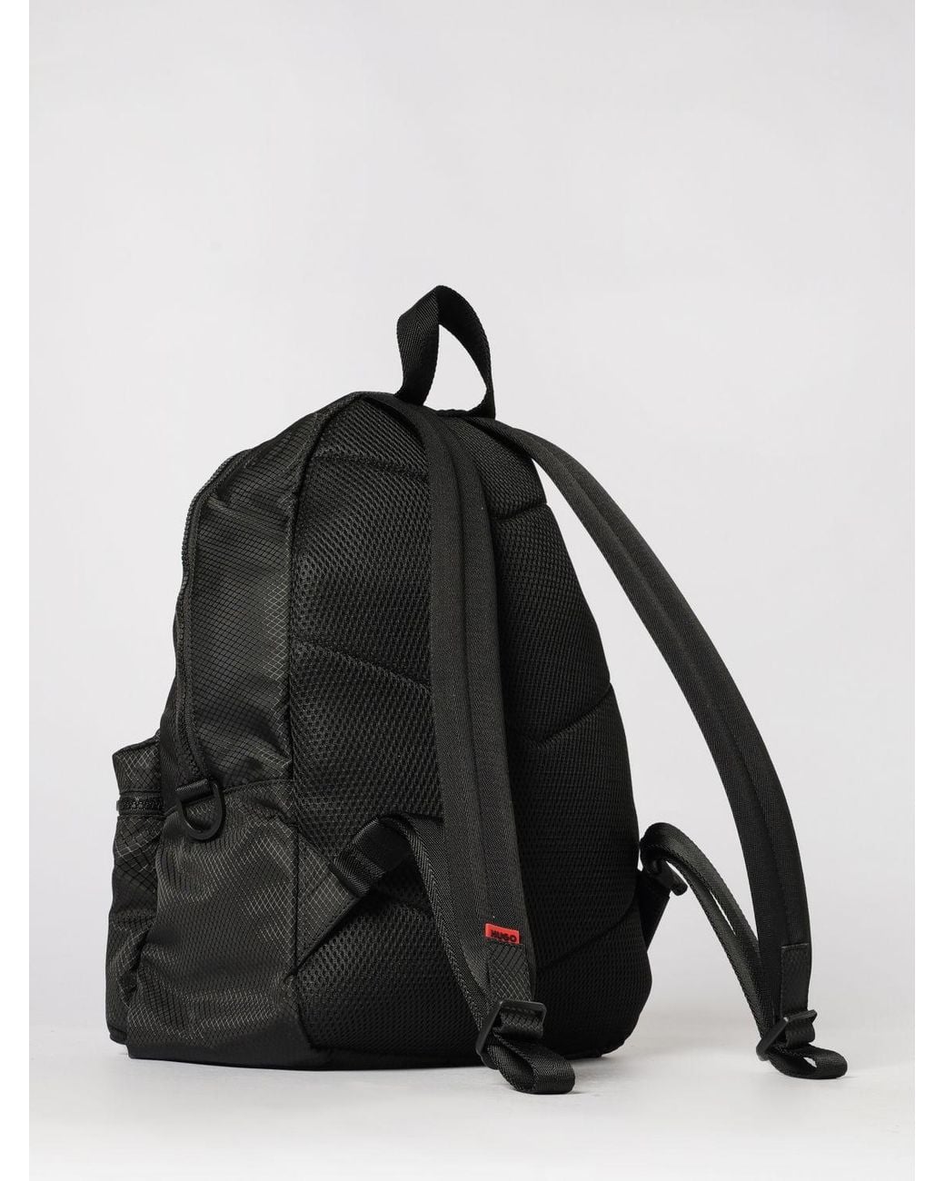HUGO Black Nylon Backpack for men