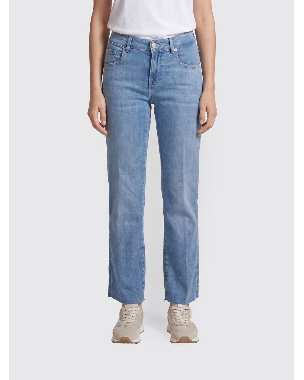 7 For All Mankind Blue Slim Fit Stretch Denim Jeans