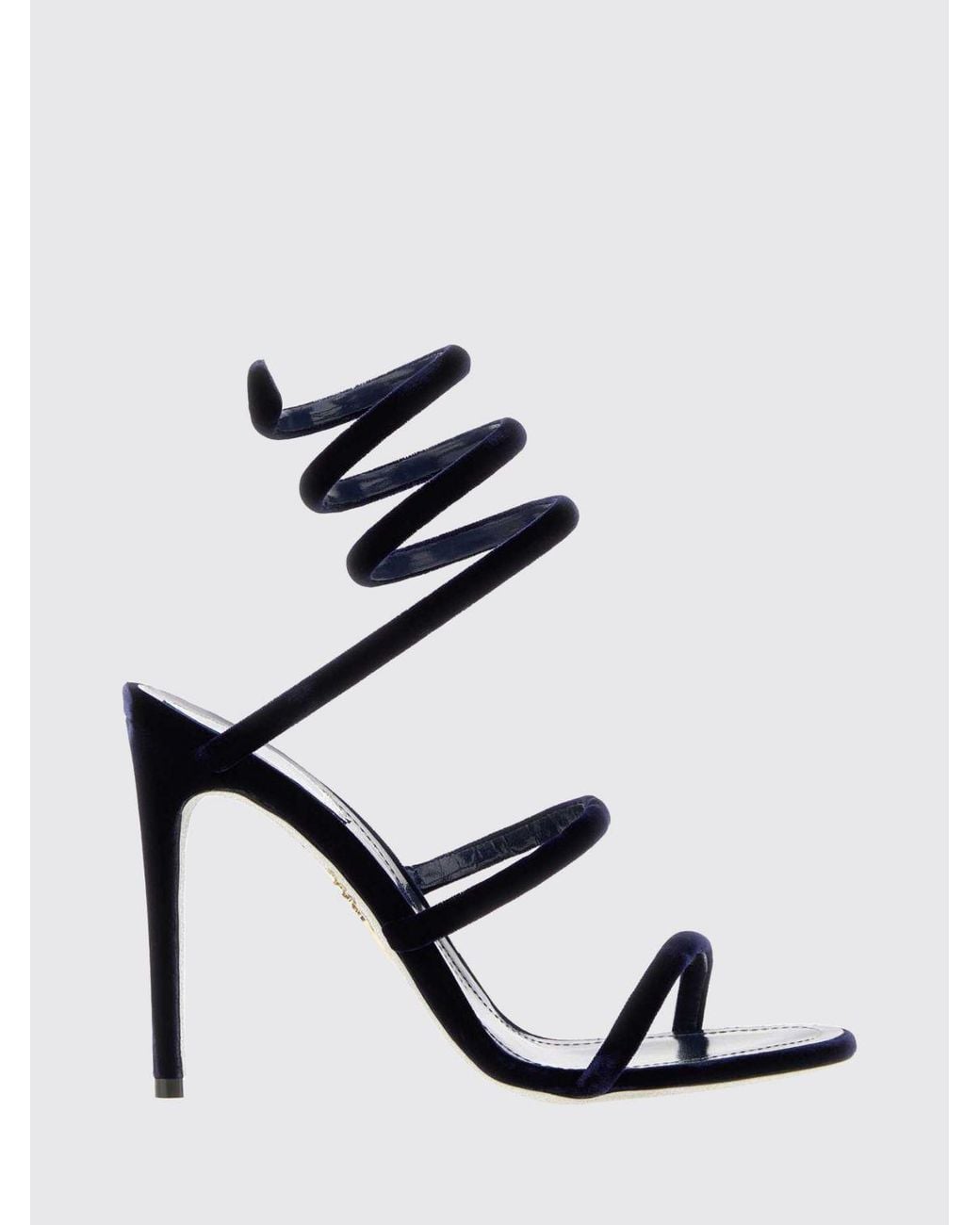 Rene Caovilla Black Heeled Sandal