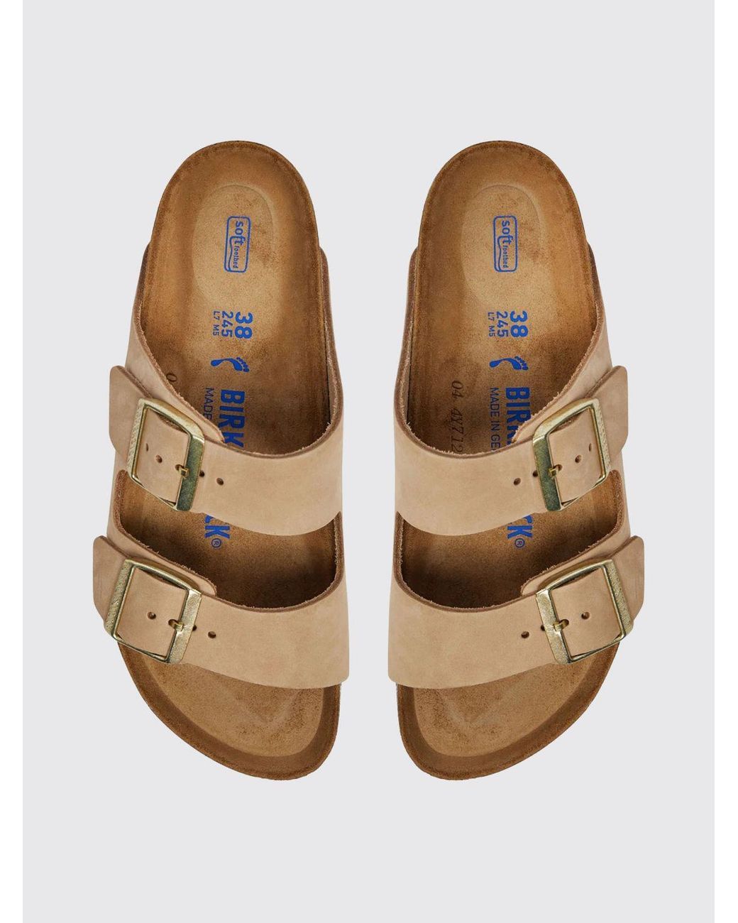 Birkenstock White Arizona Nubuck Sandals