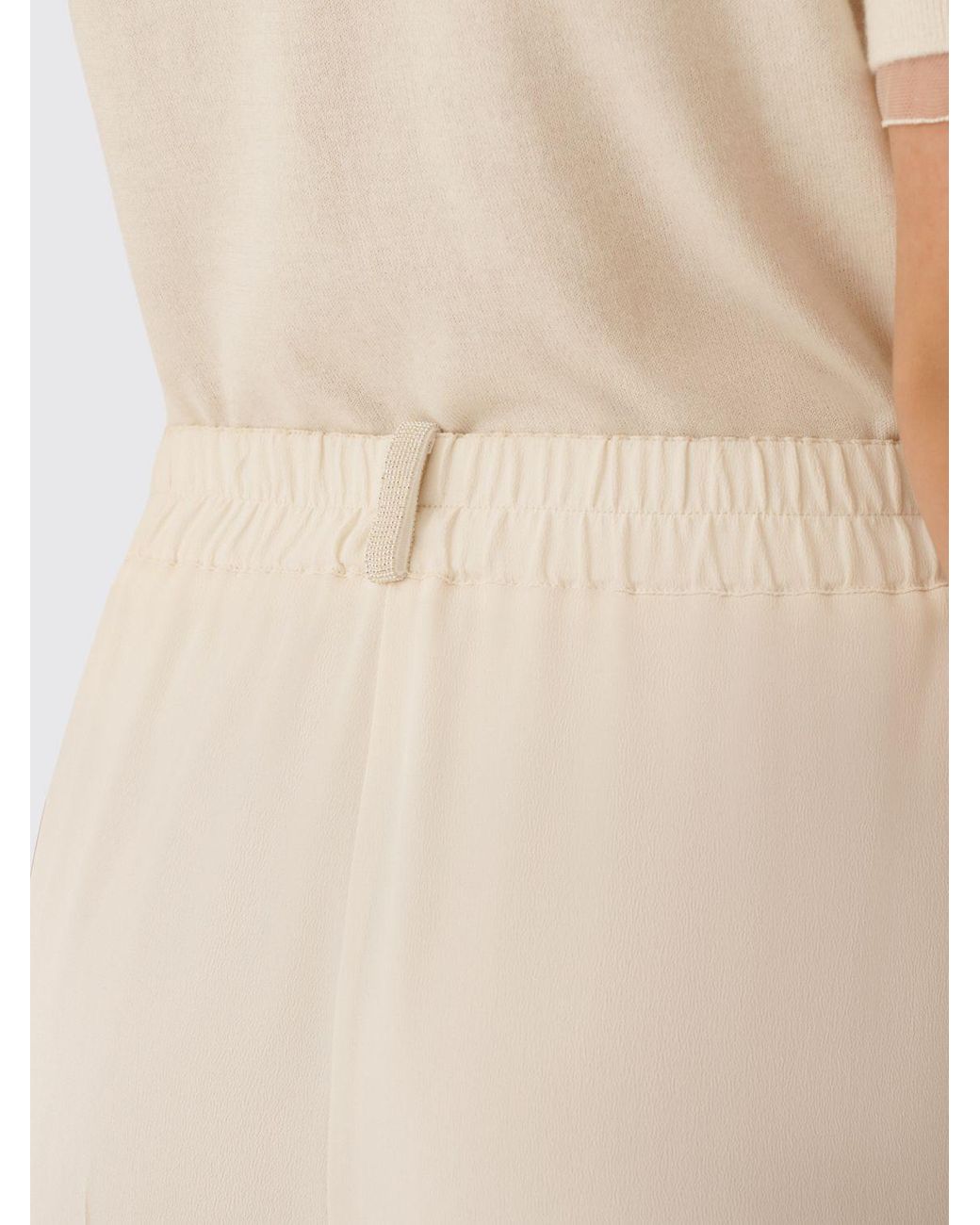 Fabiana Filippi Natural Linen Blend Palazzo Trousers