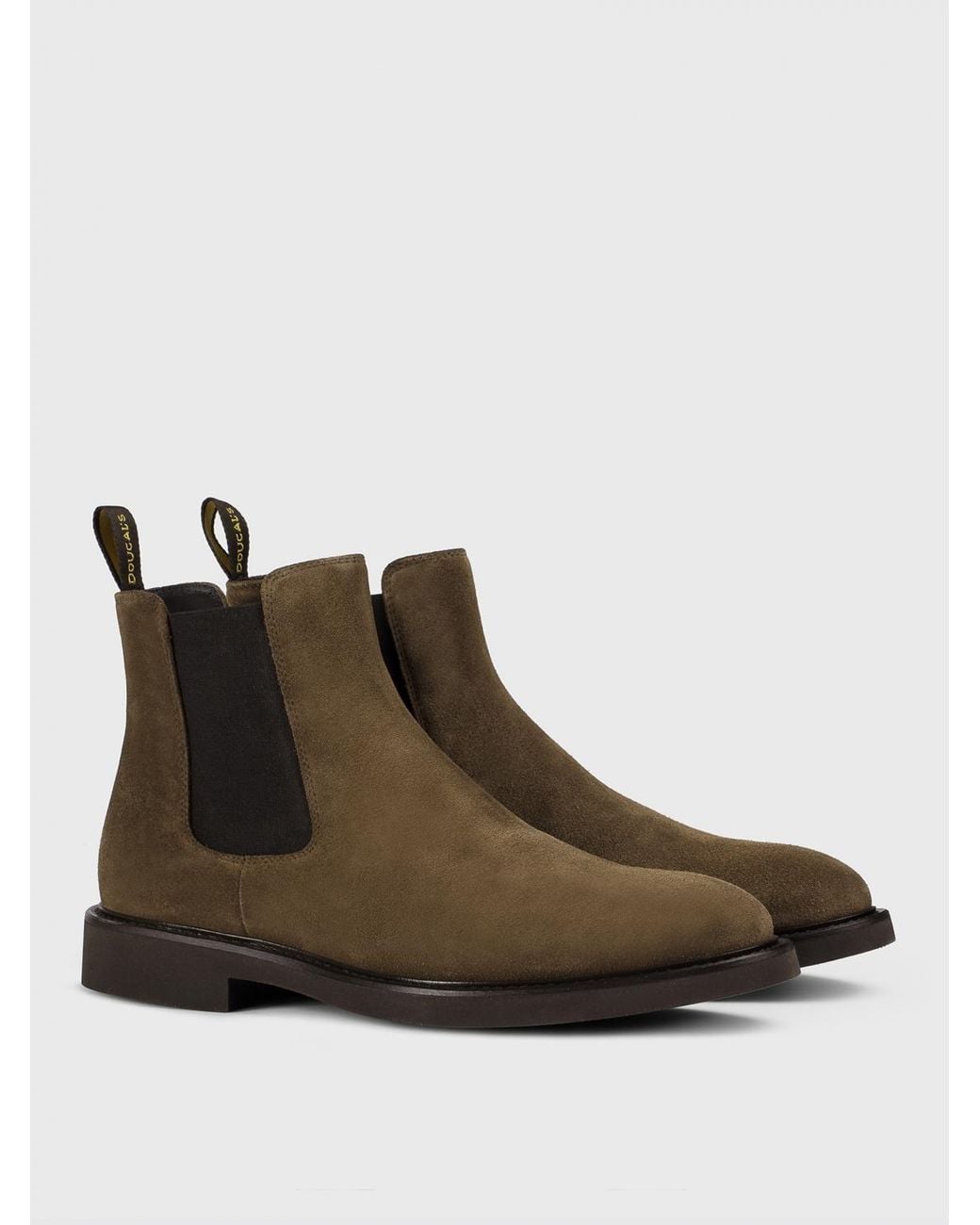 Doucal's Brown Suede Ankle Boots for men