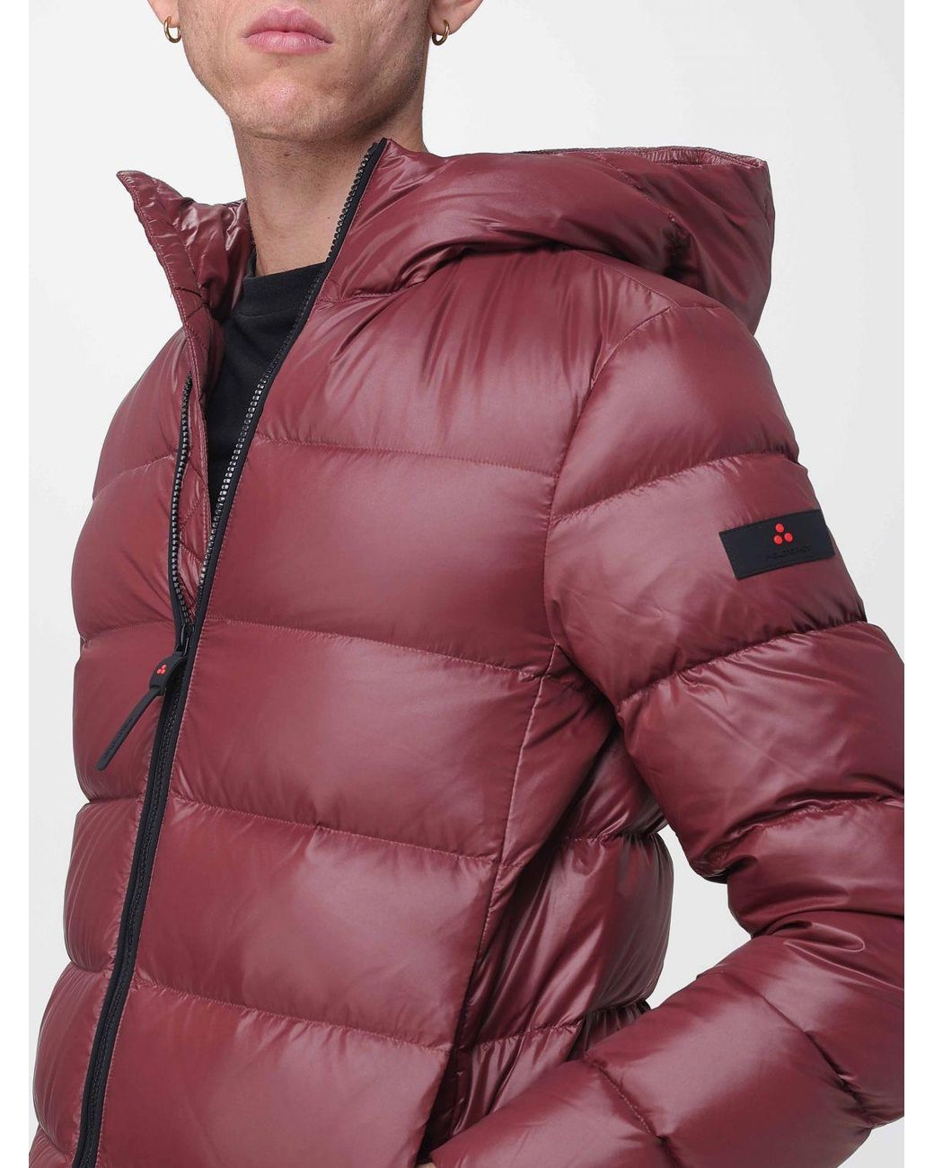 Peuterey Red Honova Hooded Quilted Down Jacket for men