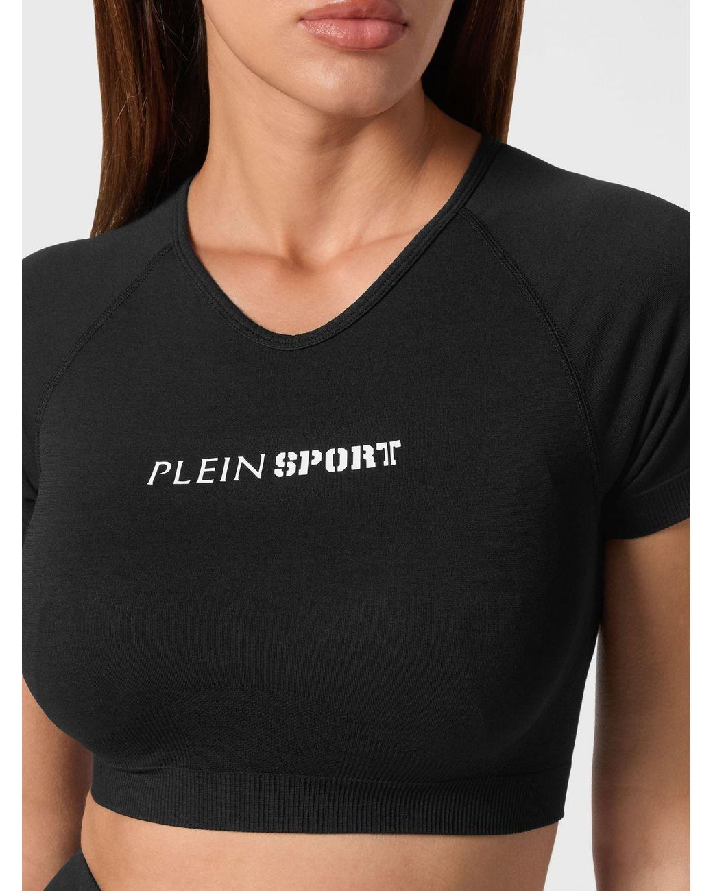 Philipp Plein Black Crop Top