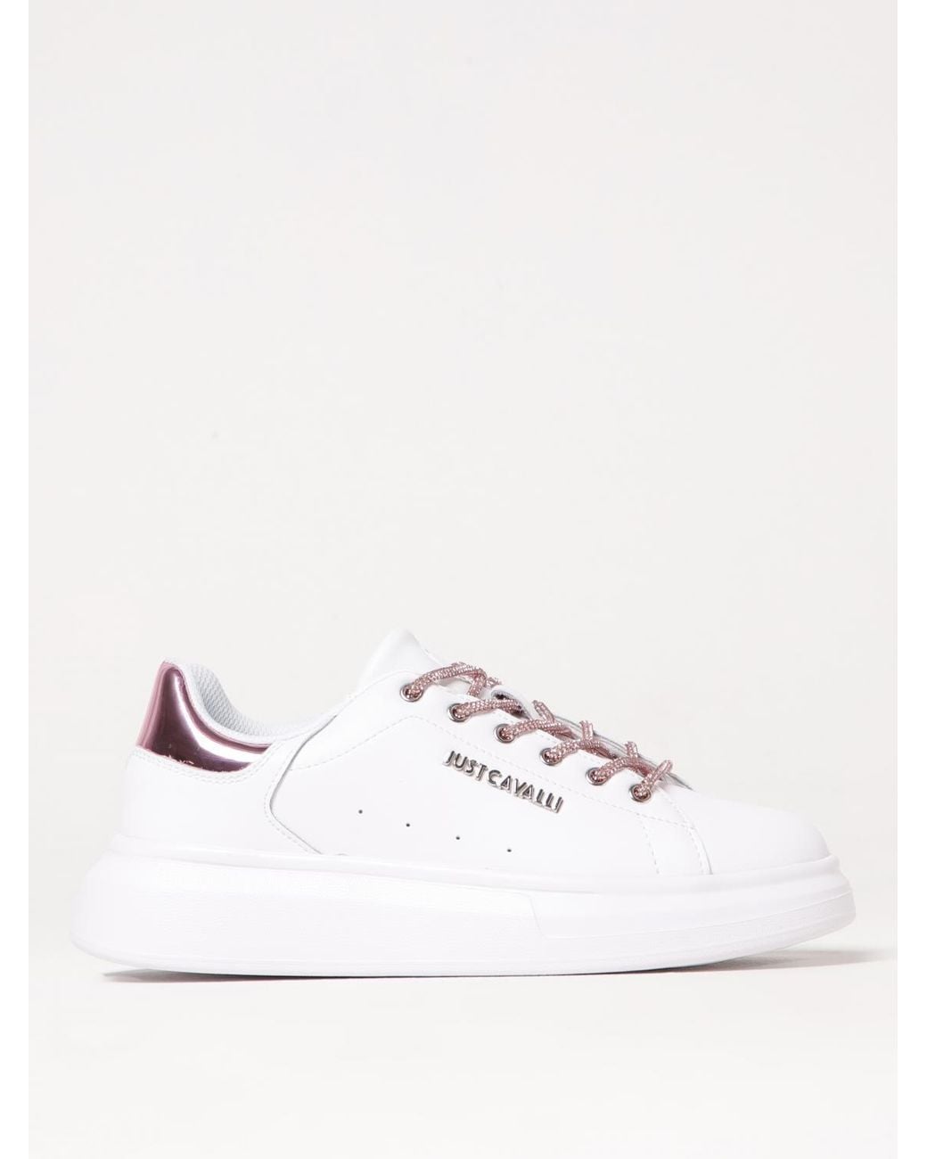 Just Cavalli Natural Rose Platform Sneakers