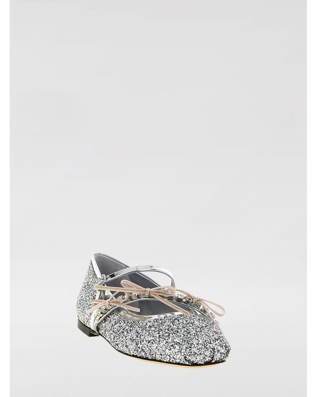 Jimmy Choo White 'Loli' Ballet Flats