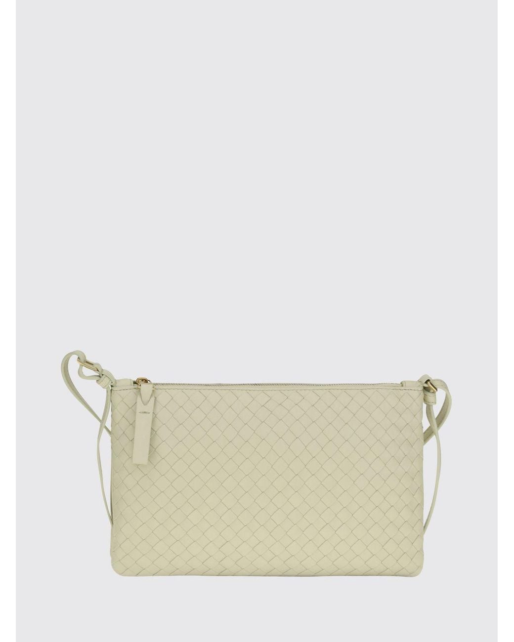 Bottega Veneta Natural Small Woven Nappa Crossbody Bag